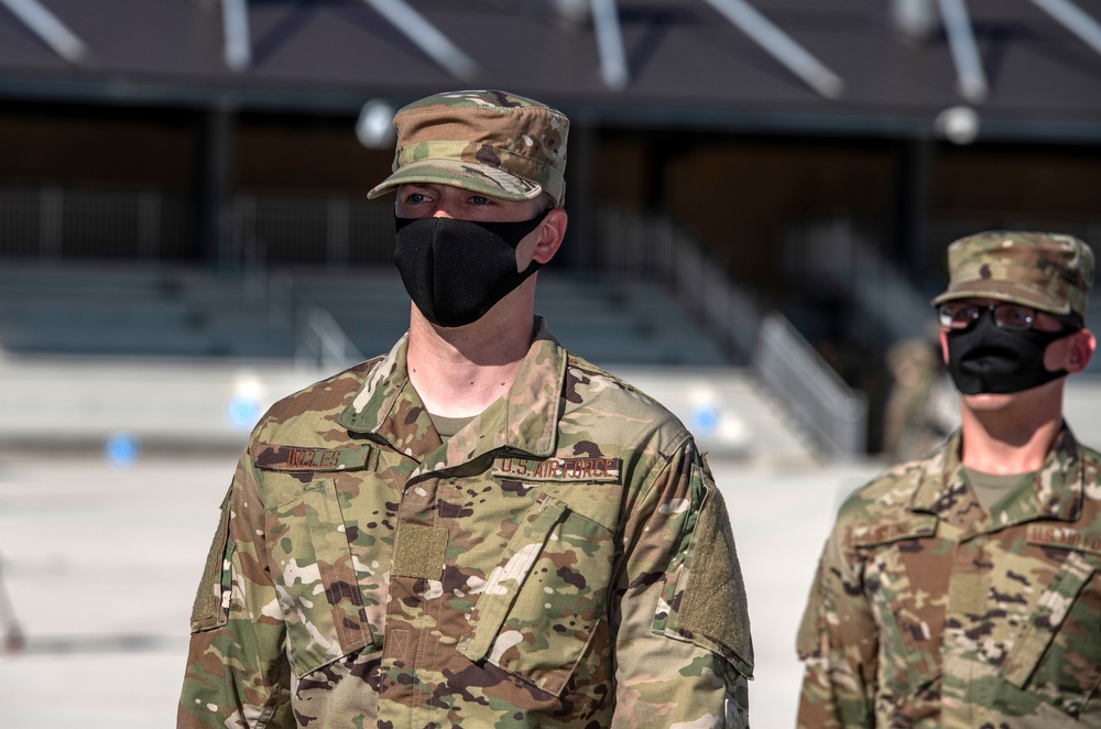 U.S. Air Force Basic Military Training Graduation and Coining Ceremony