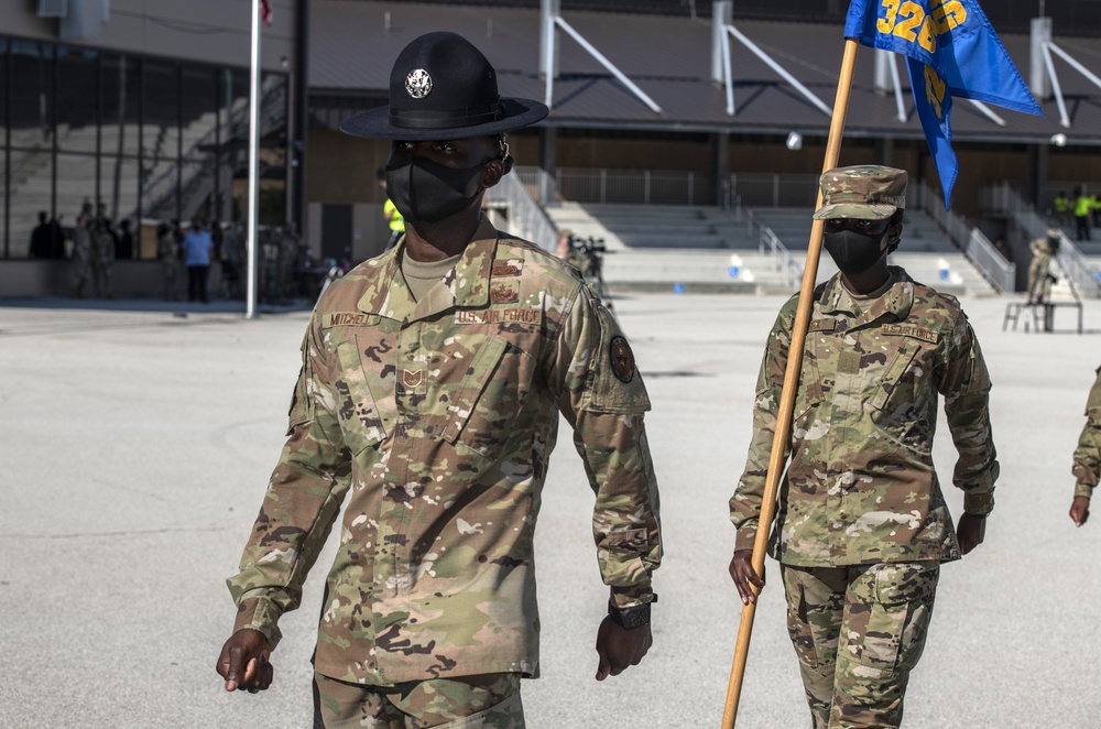 U.S. Air Force Basic Military Training Graduation and Coining Ceremony