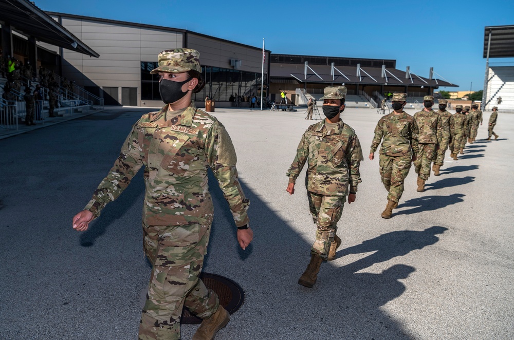 U.S. Air Force Basic Military Training Graduation and Coining Ceremony