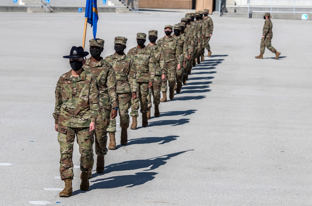 U.S. Air Force Basic Military Training Graduation and Coining Ceremony