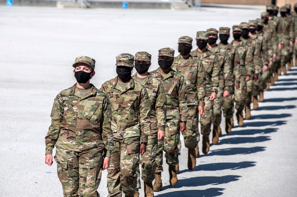 U.S. Air Force Basic Military Training Graduation and Coining Ceremony