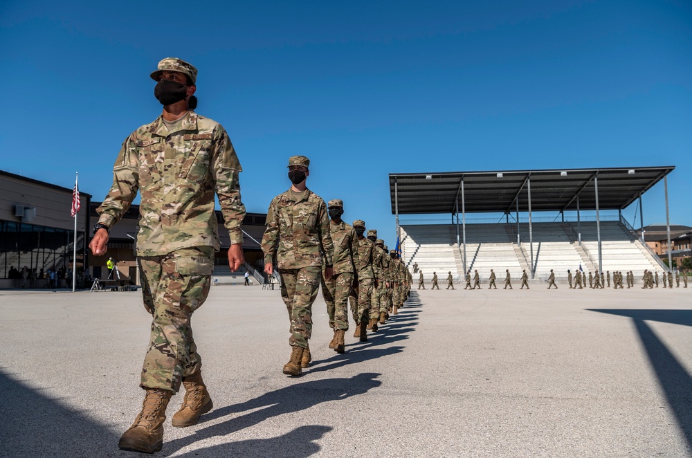 U.S. Air Force Basic Military Training Graduation and Coining Ceremony