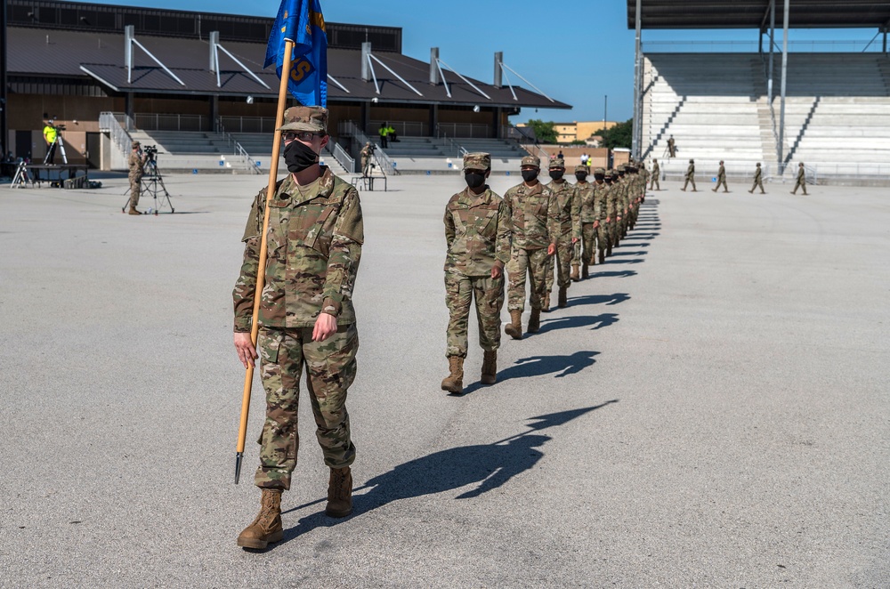 U.S. Air Force Basic Military Training Graduation and Coining Ceremony