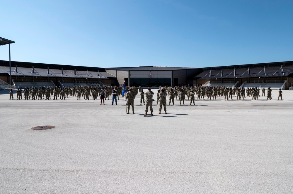 U.S. Air Force Basic Military Training Graduation and Coining Ceremony