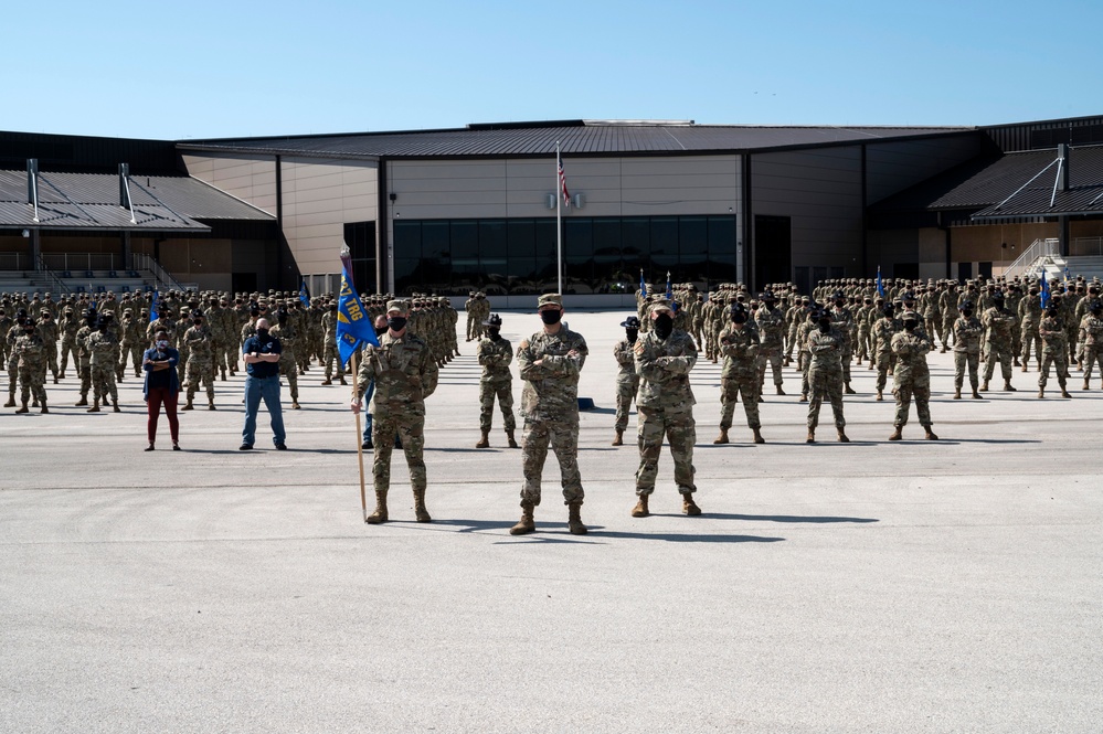 U.S. Air Force Basic Military Training Graduation and Coining Ceremony