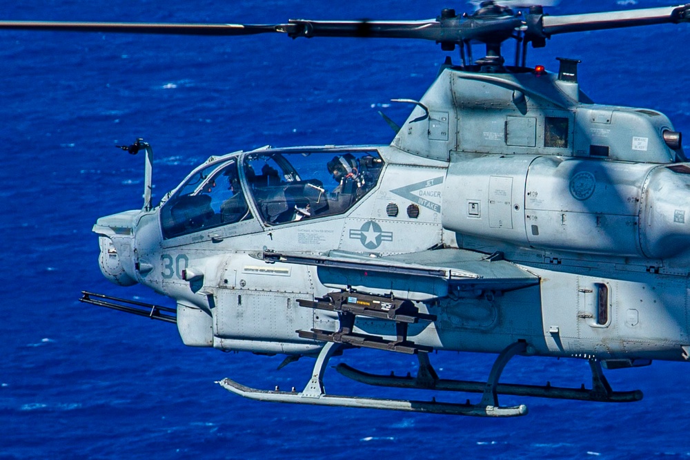 U.S. Marine and Navy helicopters exercise maritime strike capability