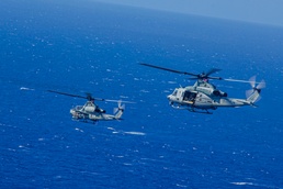 U.S. Marine and Navy helicopters exercise maritime strike capability