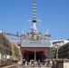 USS Warrior Departs Dry-dock