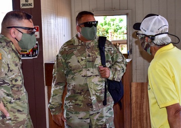 Brig. Gen. Kaoiwi, Command Sgt. Maj. Jimenez visit troops on Maui County
