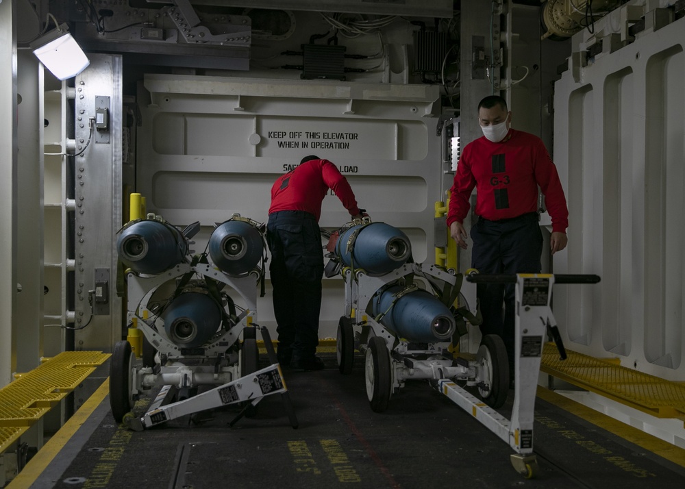 USS Gerald R Ford Advanced Weapons Elevators