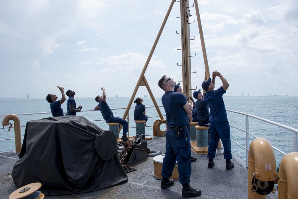 U.S. Coast Guard supports SpaceX Launch