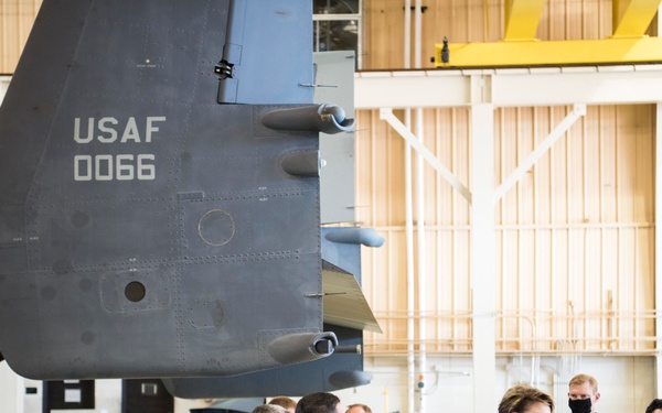 Secretary Barbara Barrett meets Cannon Airmen, learns base readiness