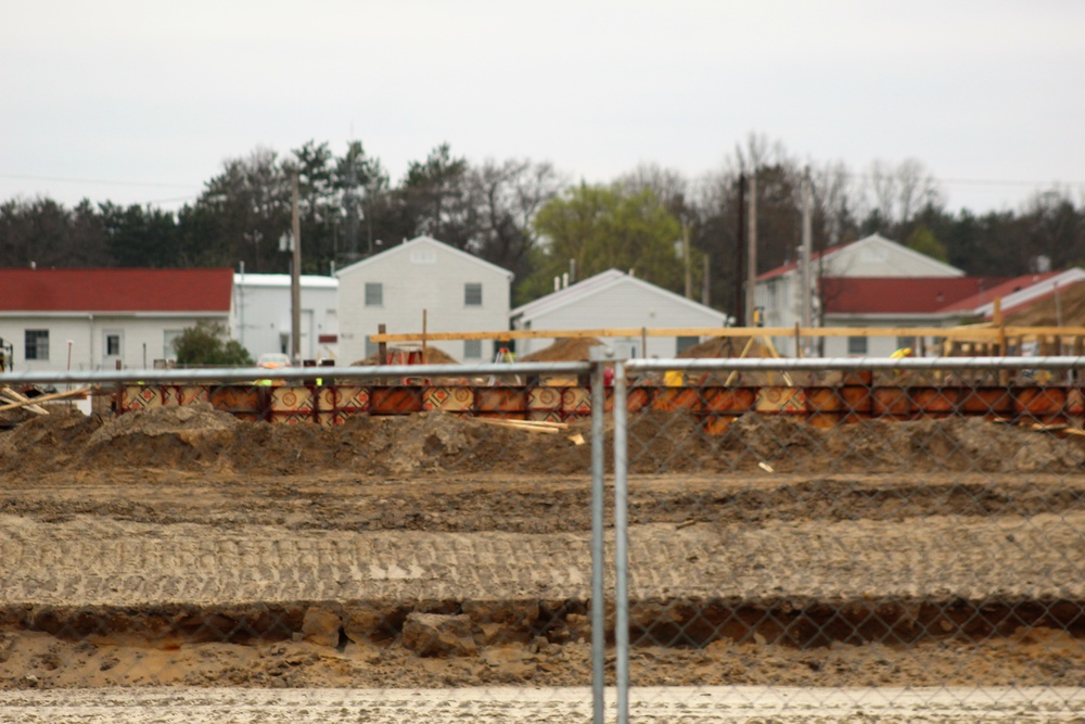 Construction of new barracks at Fort McCoy