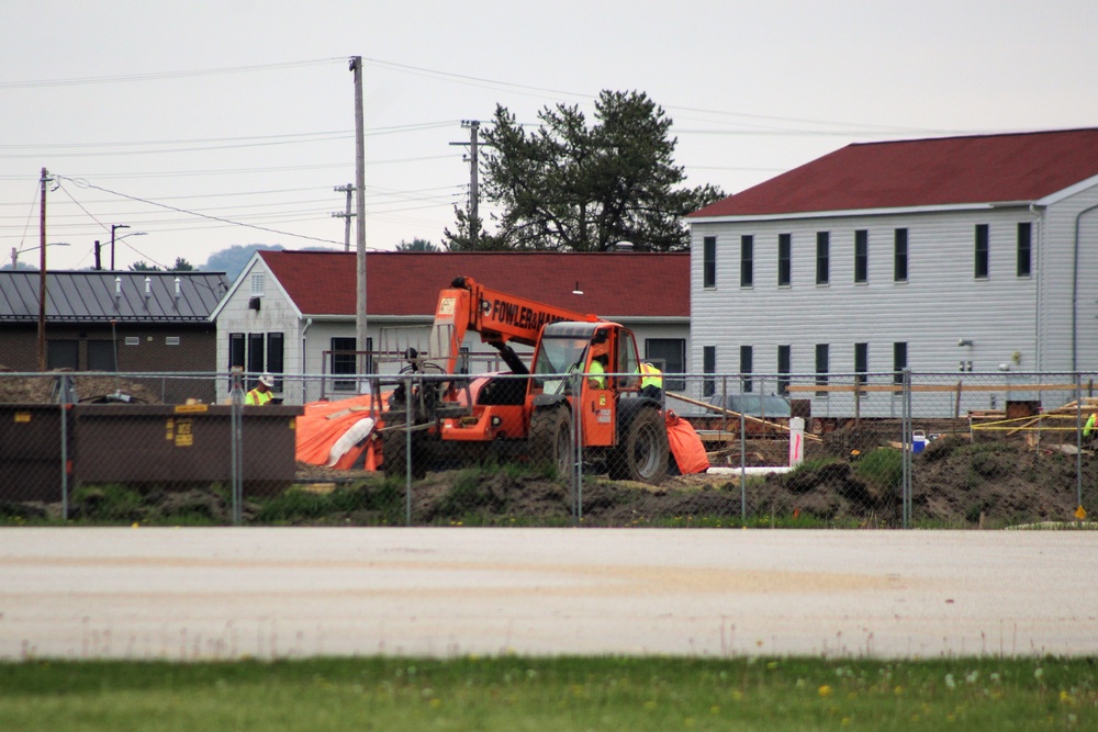 Construction of new barracks at Fort McCoy