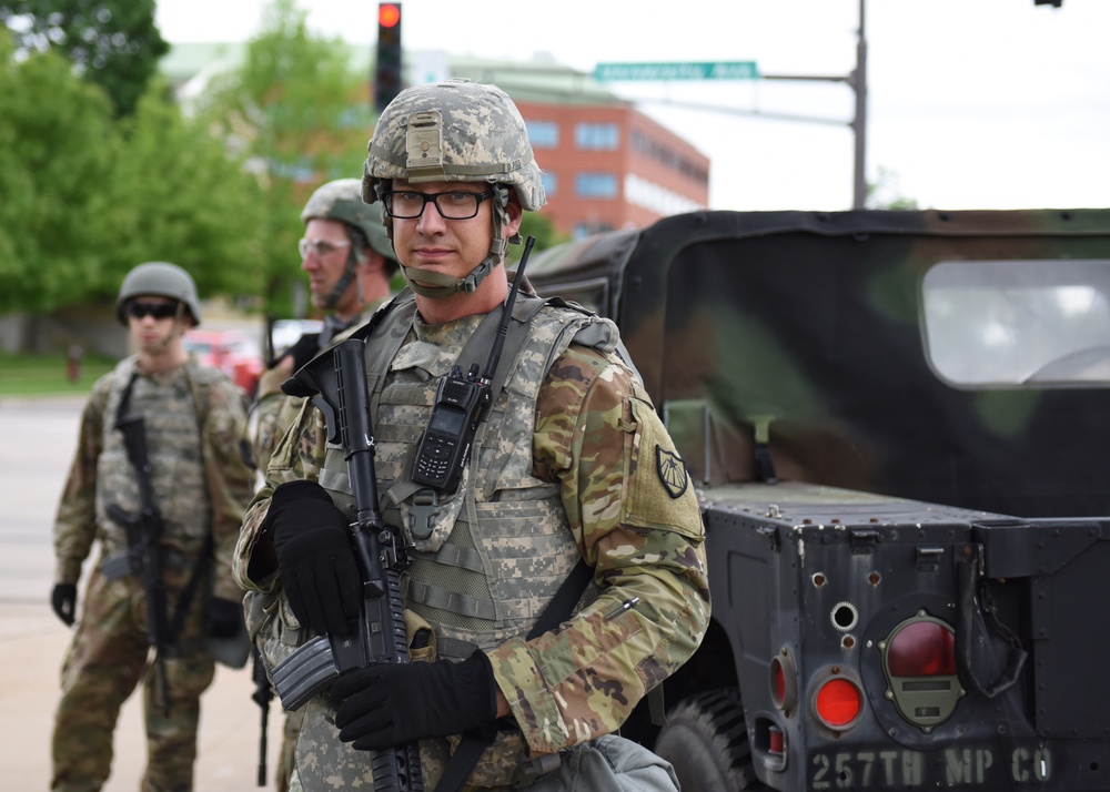 Minnesota National Guard provides security to Minnesota State Capitol