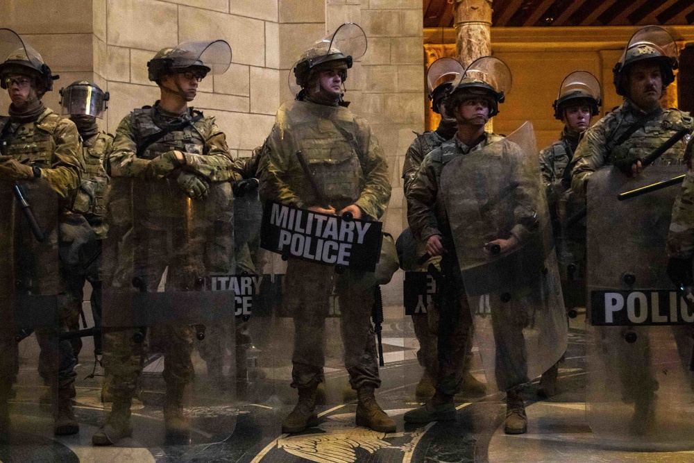 Nebraska National Guard supports law enforcement at Nebraska Capitol