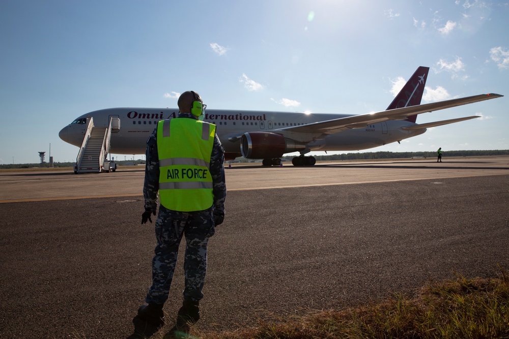 U.S. Marines with Marine Rotational Force - Darwin arrive in Australia
