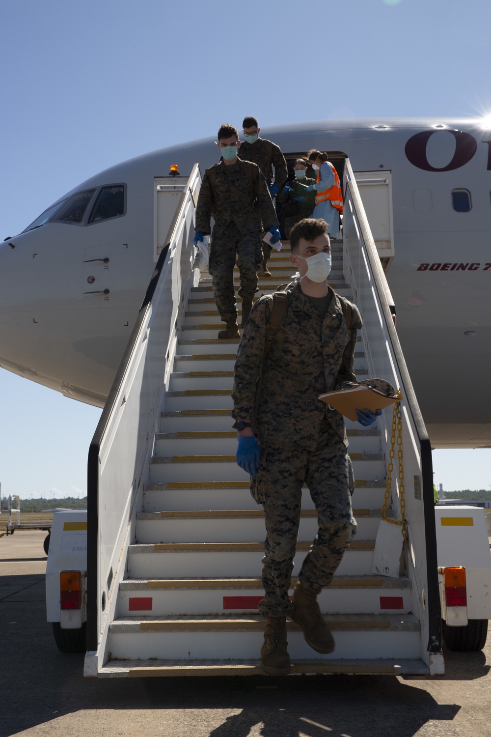 U.S. Marines with Marine Rotational Force - Darwin arrive in Australia