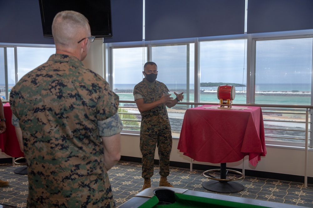 U.S. Marine Corps Col. Jerry Perry relinquishes command to U.S. Marine Corps Col. Matthew Tracy