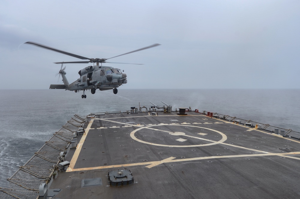 USS Russell (DDG 59) Conducts Flight Operations