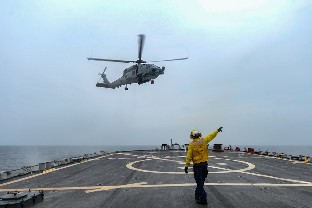 USS Russell (DDG 59) Conducts Flight Operations