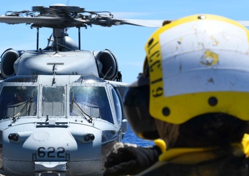 USS Blue Ridge Conducts UNREP with USNS Tippecanoe