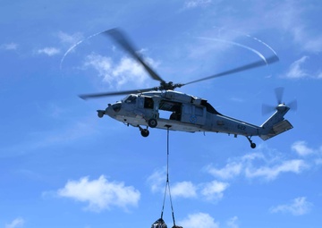 USS Blue Ridge Conducts UNREP with USNS Tippecanoe