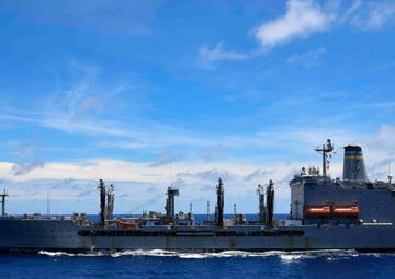 USS Blue Ridge Conducts UNREP with USNS Tippecanoe