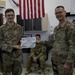 Pelletier receives Combined Joint Task Force - Operation Inherent Resolve &quot;Hero of the Week&quot; award