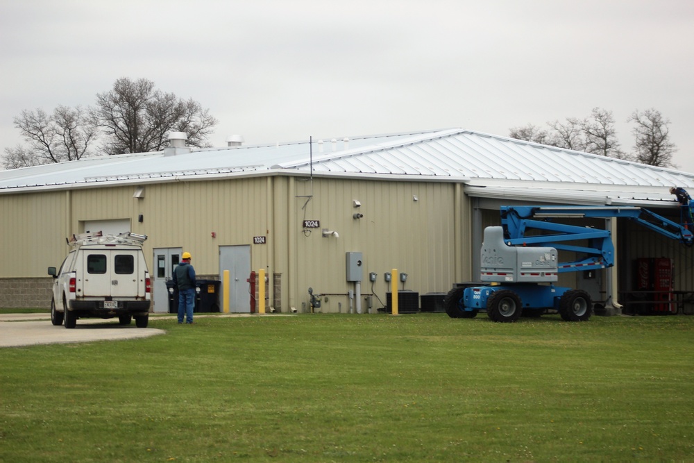 Roof work for MSTC at Fort McCoy