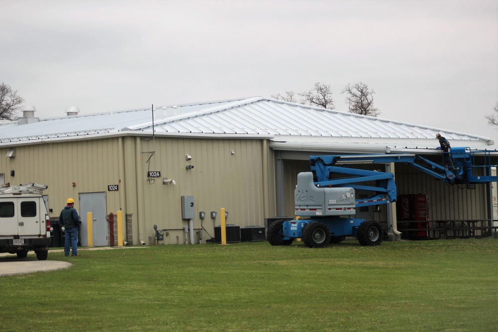 Roof work for MSTC at Fort McCoy