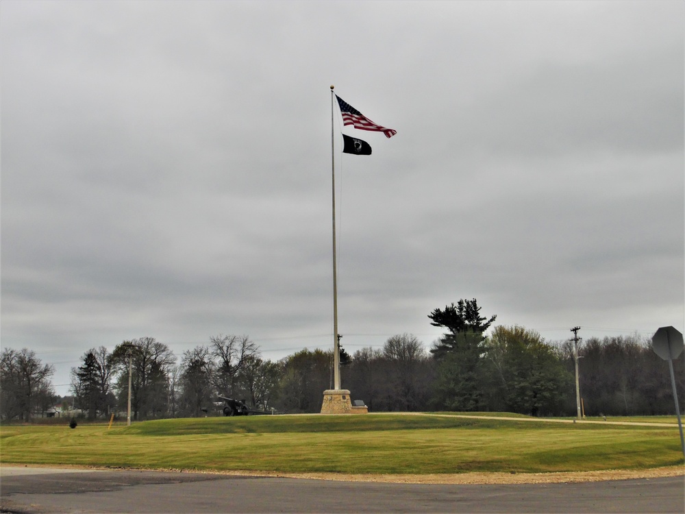 American Flag and Fort McCoy