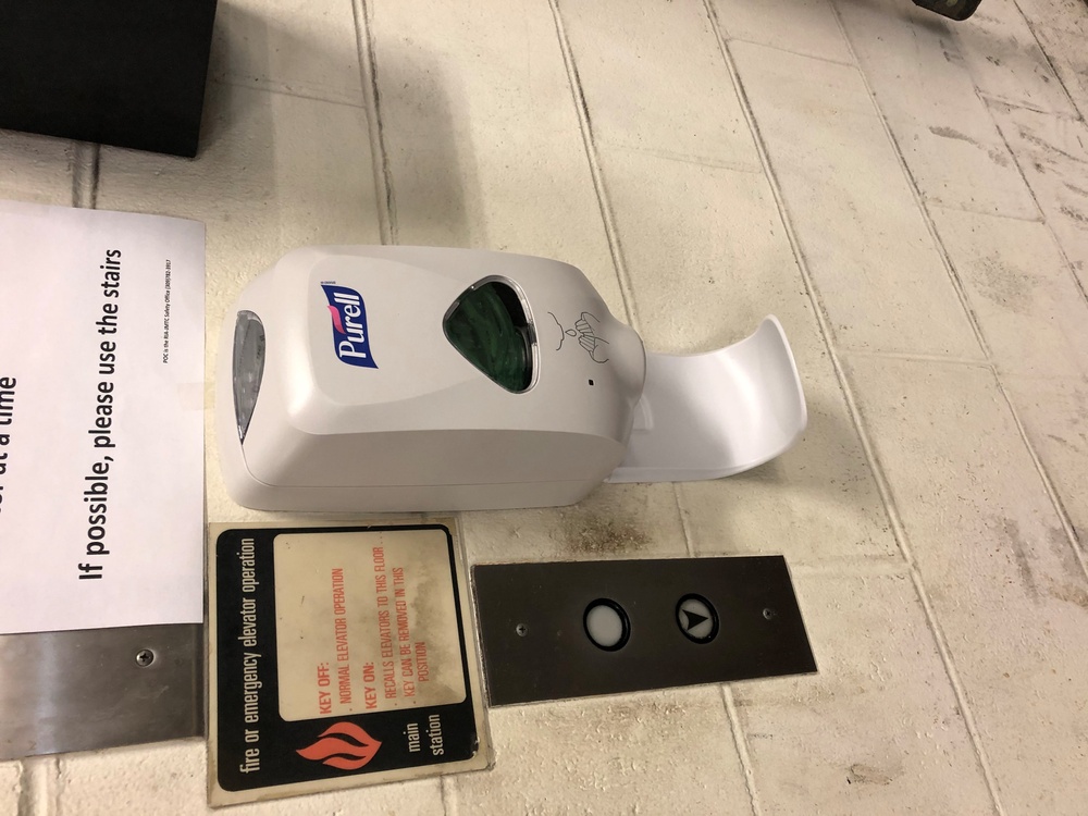 RIA factory installs hands-free sanitizers