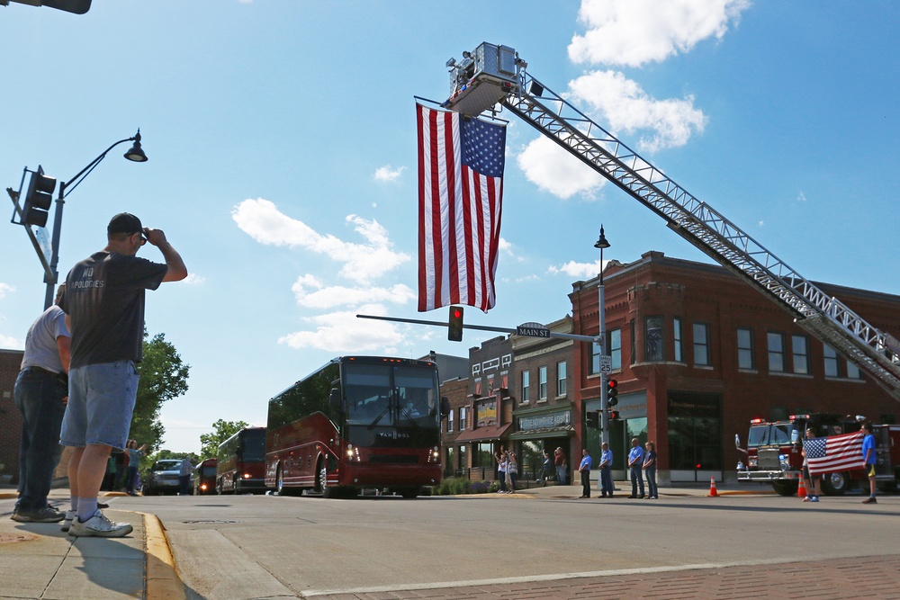 Parade Sends Infantrymen Off