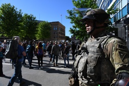 Shielding the community: Guard members provide critical support during protests