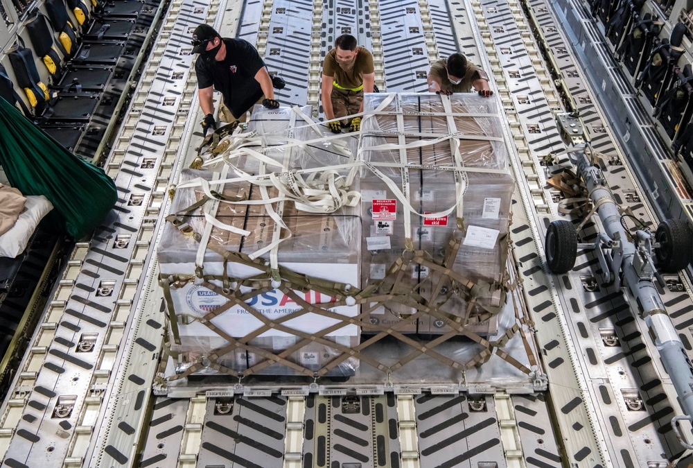 Dover AFB supports USAID mission providing ventilators to Russia