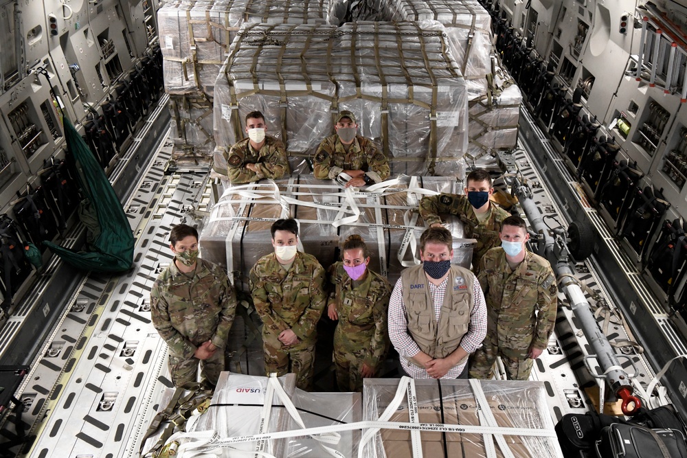 Dover AFB supports USAID mission providing ventilators to Russia