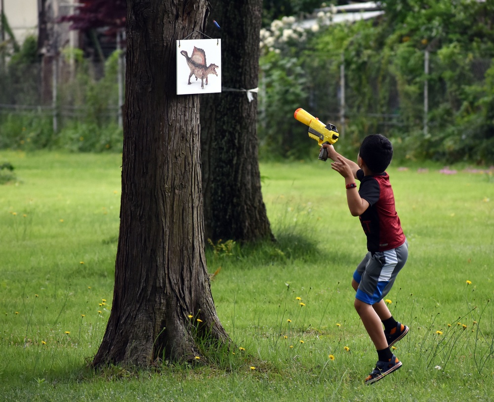 Camp Zama fights COVID-19 inactivity with socially distanced ‘dinosaur hunt’