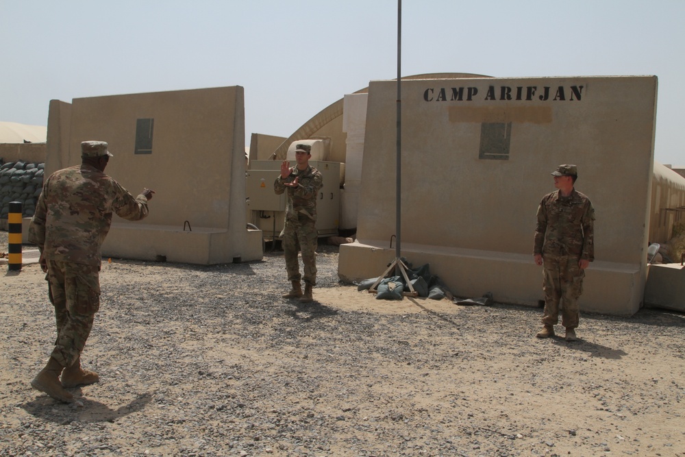 TF Spartan Soldiers Receive Coins
