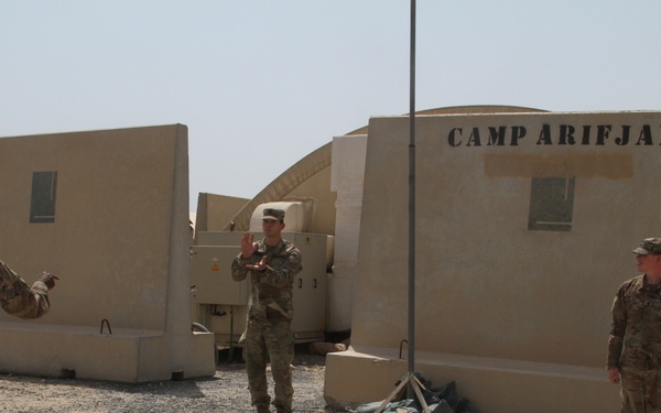 TF Spartan Soldiers Receive Coins