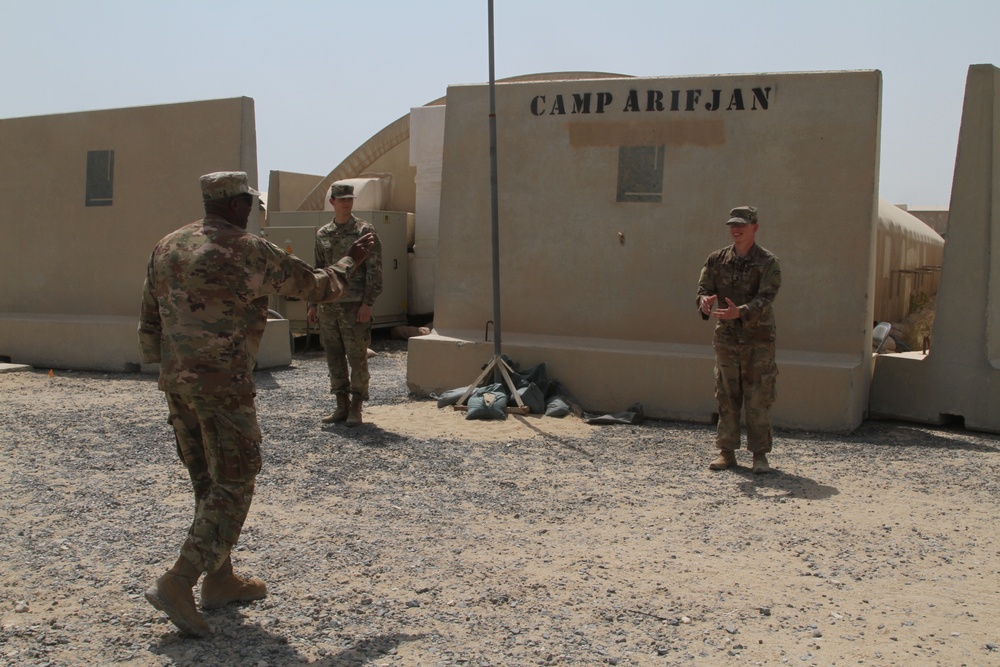 TF Spartan Soldiers Receive Coins
