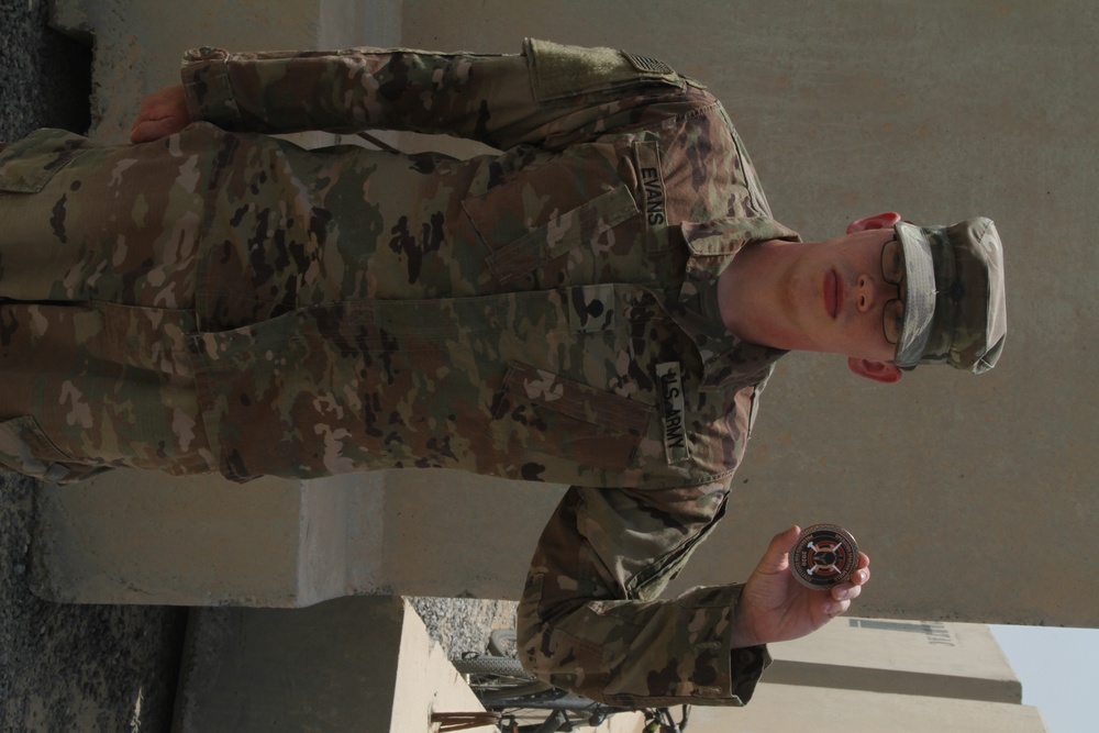 TF Spartan Soldiers Receive Coins