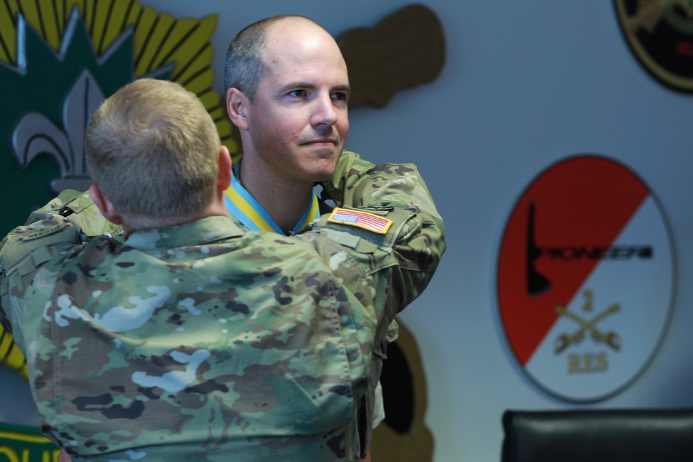 2CR inducts Maj. Christopher Danby into the Order of Saint Maurice