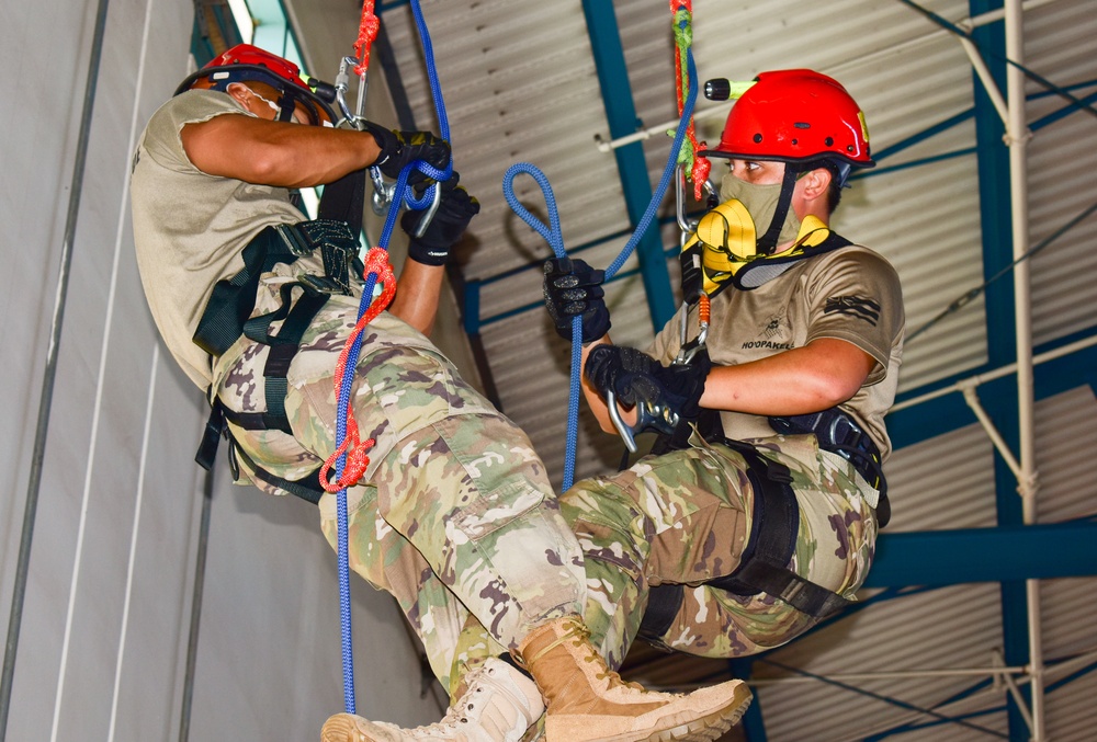 230th Engineers conduct CERFP refresher training during COVID-19 pandemic