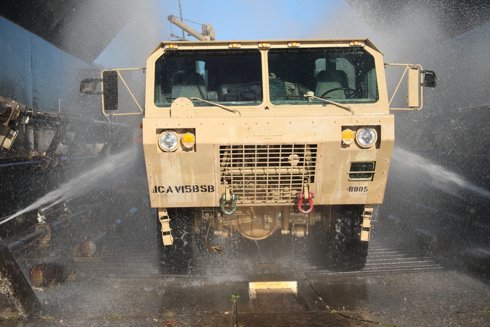 2-1 CD Redeployment, 15th Brigade Support Battalion agricultural cleaning
