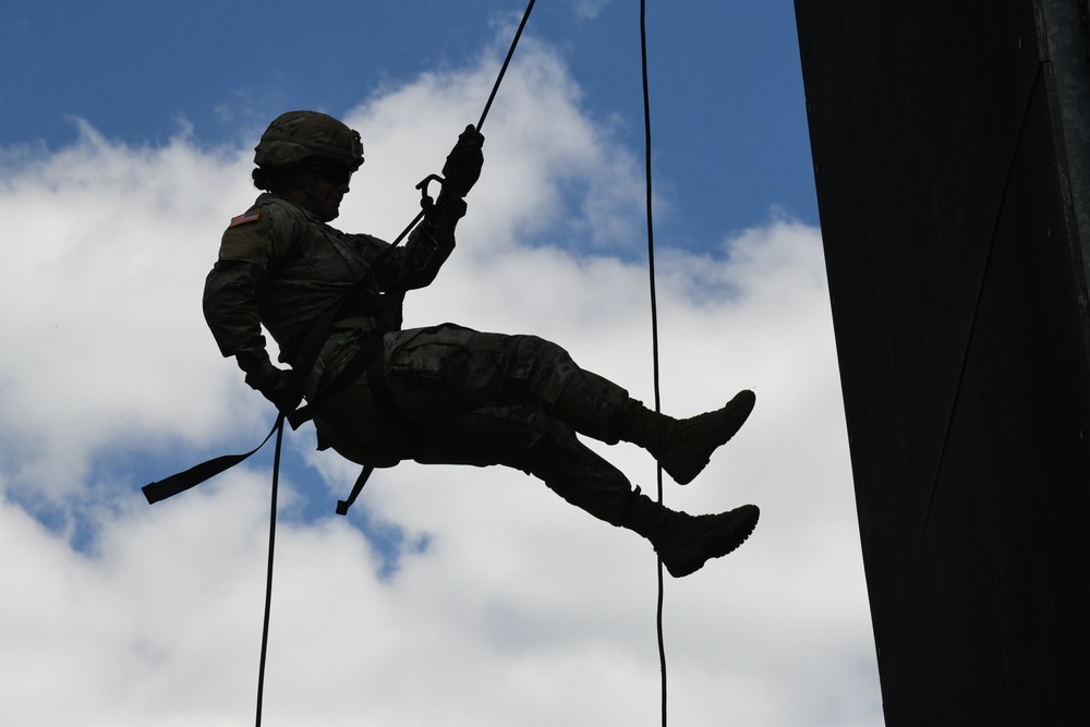 Rappelling Tower Training