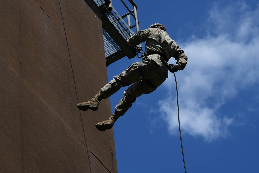 Rappelling Tower Training