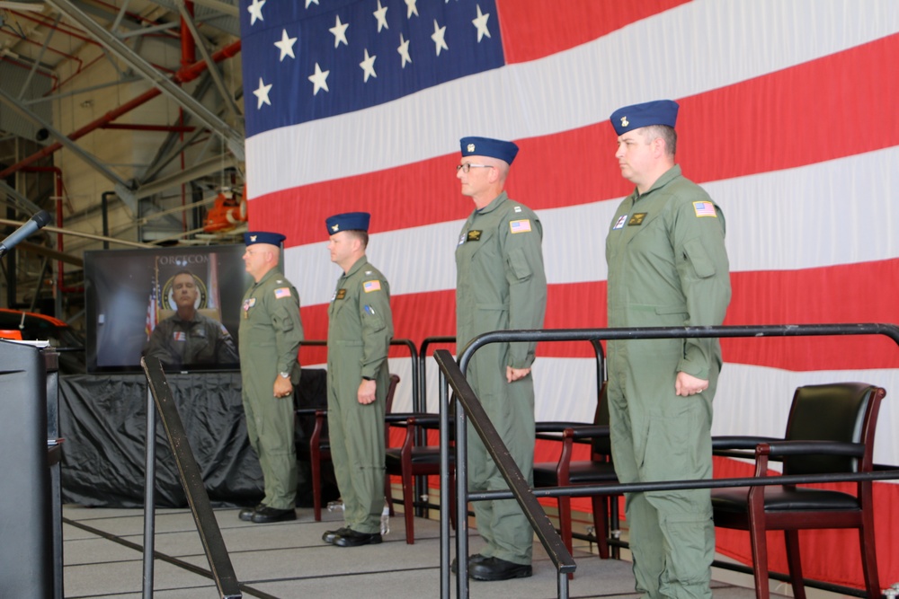 Coast Guard Aviation Training Center Mobile held change of command ceremony