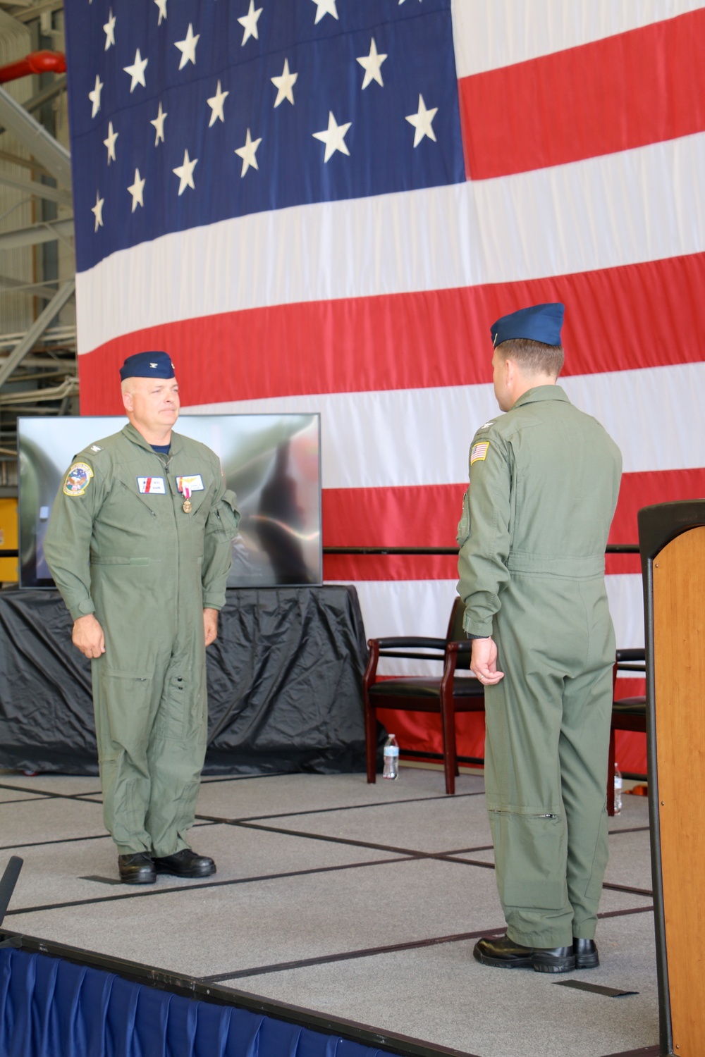 Coast Guard Aviation Training Center Mobile held change of command ceremony