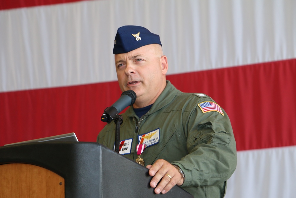 Coast Guard Aviation Training Center Mobile held change of command ceremony